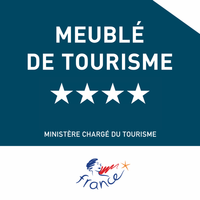 Classé meublé de tourisme 4 étoiles par Atout France